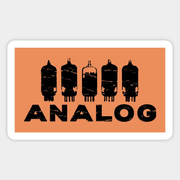 Analog Vacuum Tube Distressed Magnet by Analog Designs